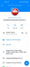 Truecaller showing information about this fraudester